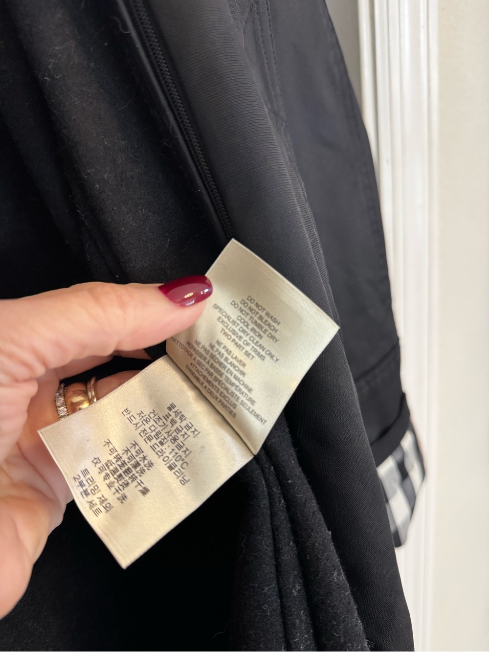 Authentic Burberry Brit Black Trench Coat with Signature Check Lining - Picture 8 of 15